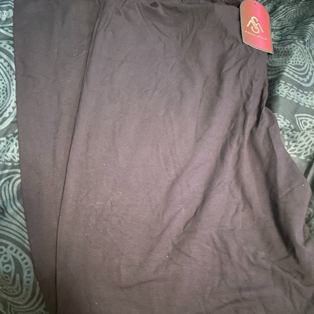 Womens Navy Sz 2XL Short Maternity Leggings Tights